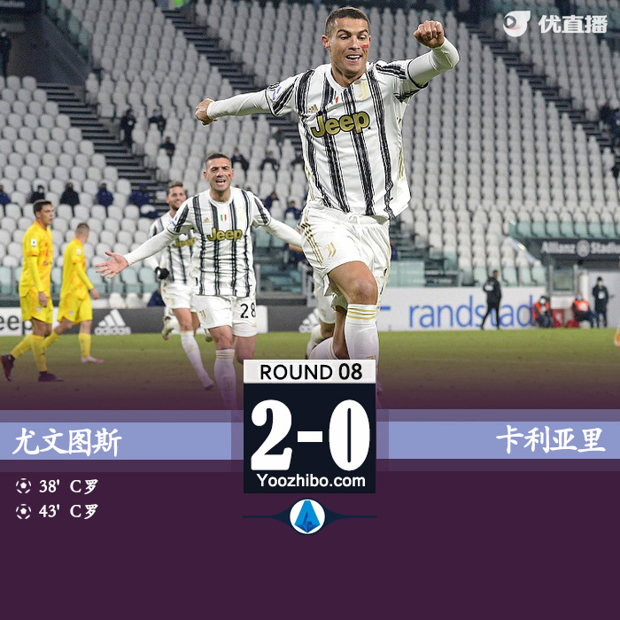 尤文2-0卡利亚里