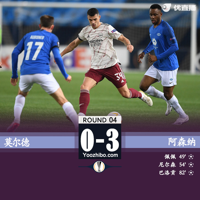 阿森纳3-0莫尔德