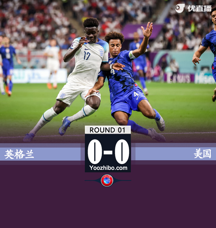 英格兰0-0闷平美国