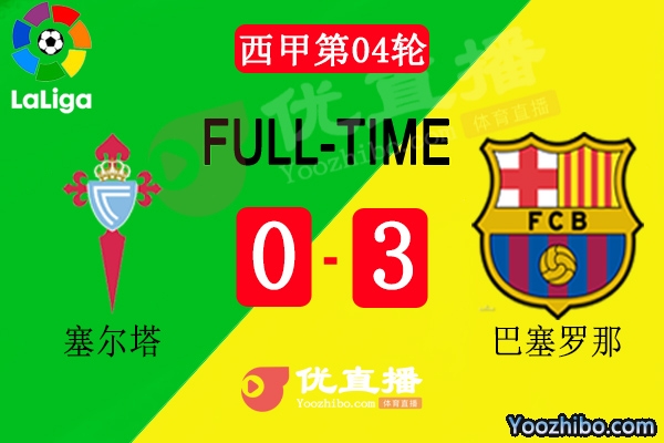 巴萨3-0塞尔塔