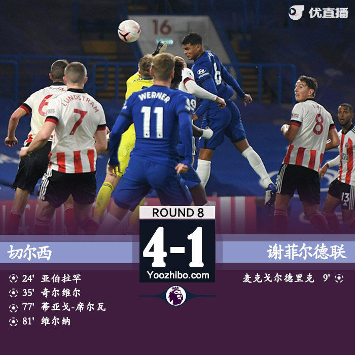 <a href=/zuqiuquanbu/chelsea/ target=_blank class=infotextkey>切尔西</a>4-1谢菲尔德联