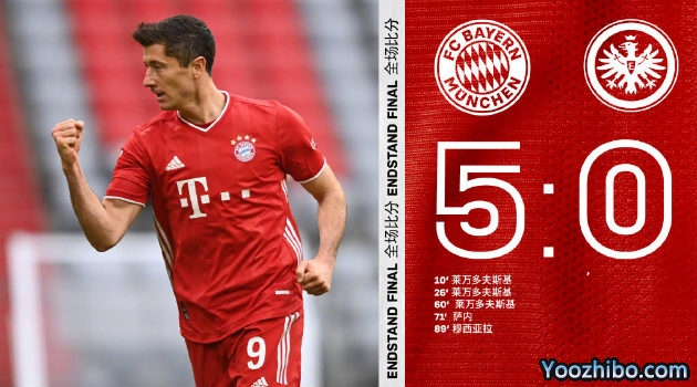 <a href=/zuqiuquanbu/bayern/ target=_blank class=infotextkey>拜仁</a>慕尼黑5-0法兰克福